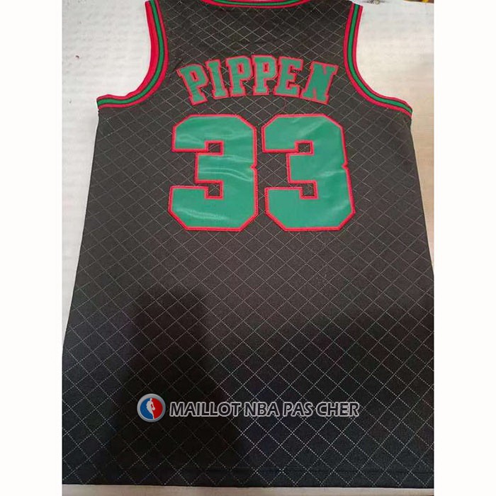 Maillot Chicago Bulls Scottie Pippen NO 33 Mitchell & Ness 1997-98 Noir